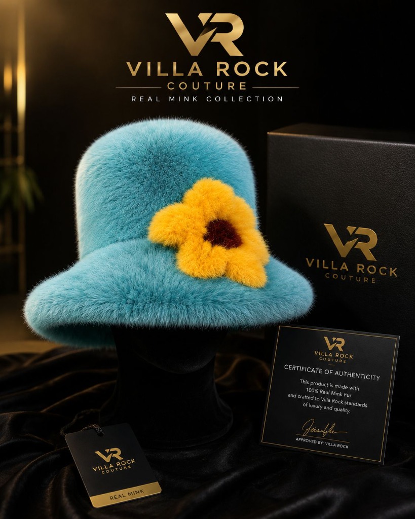 VRC Real Mink Flower Hat